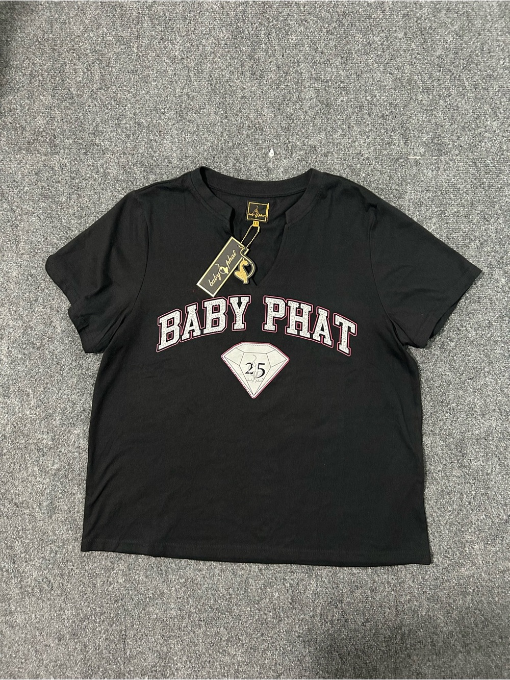 NWT Baby Phat Black Logo Tee - Baby Phat Size 1X